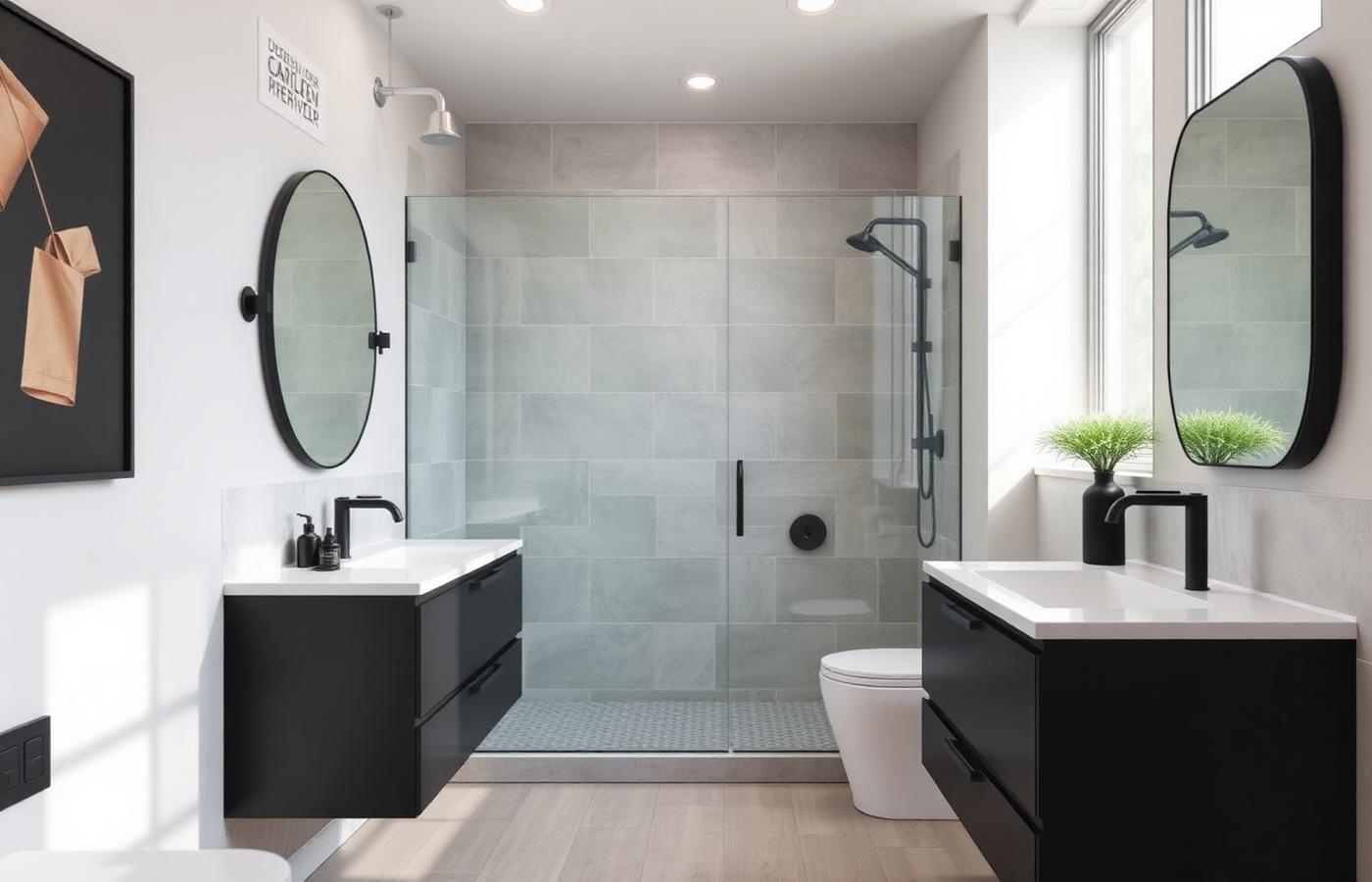 After — Master Bathroom Rebuild